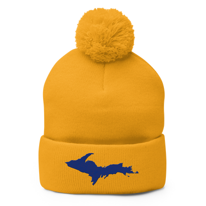 Upper Peninsula Pom-Pom Beanie | Bourbon Blue