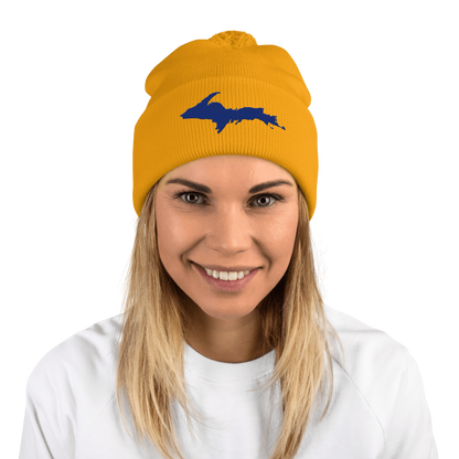 Upper Peninsula Pom-Pom Beanie | Bourbon Blue