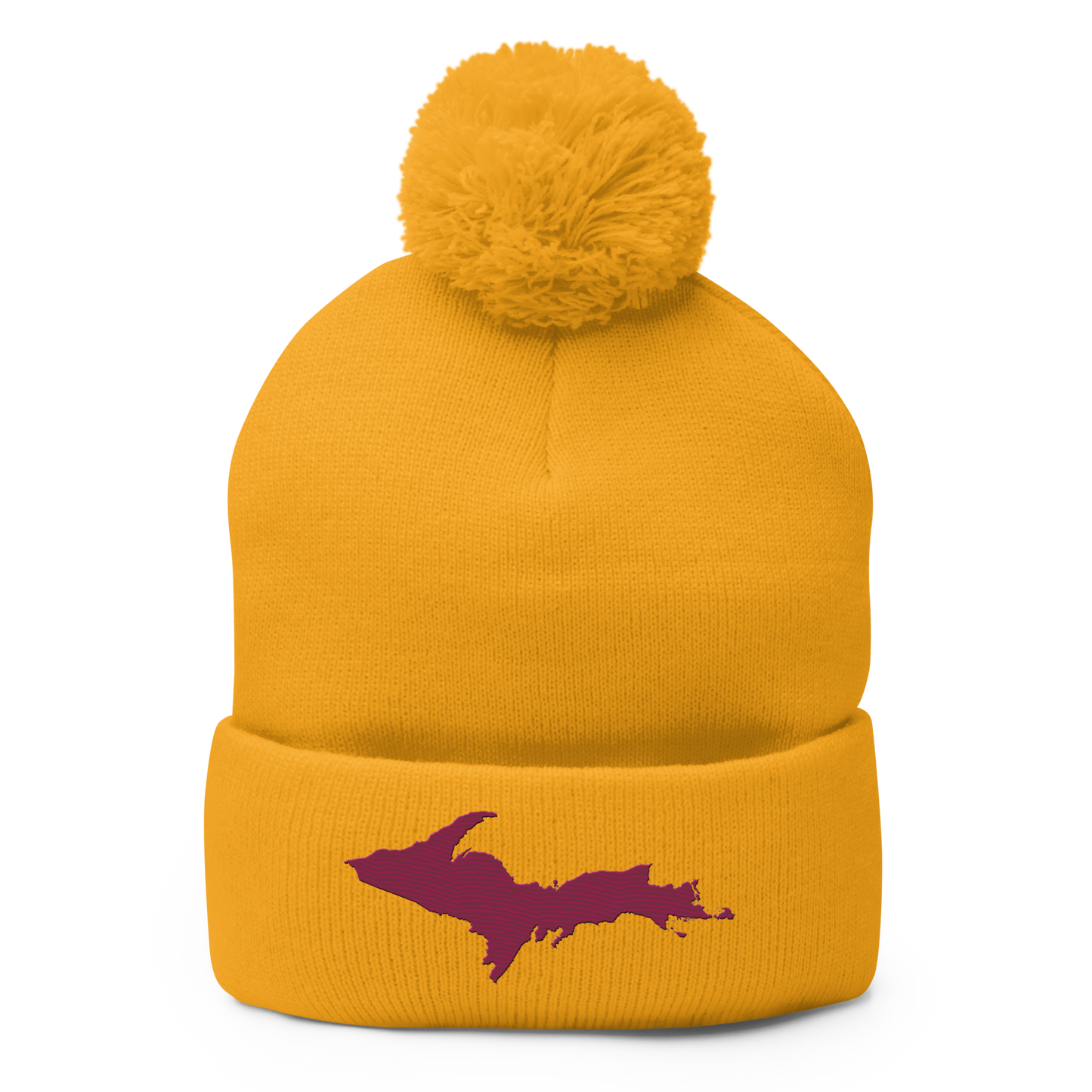 Upper Peninsula Pom-Pom Beanie | Ruby Red