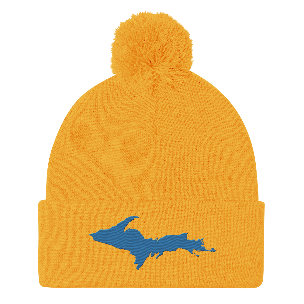 Upper Peninsula Pom-Pom Beanie | Superior Blue