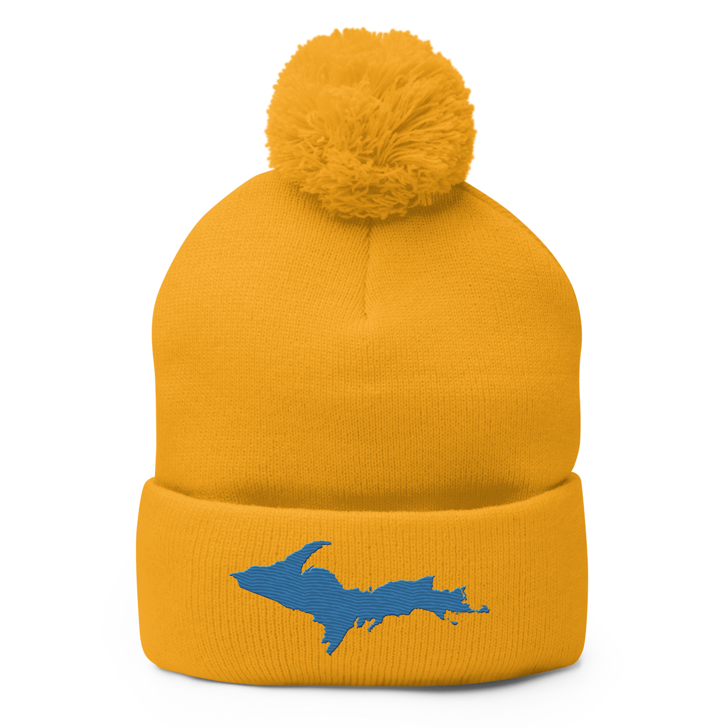 Upper Peninsula Pom-Pom Beanie | Superior Blue