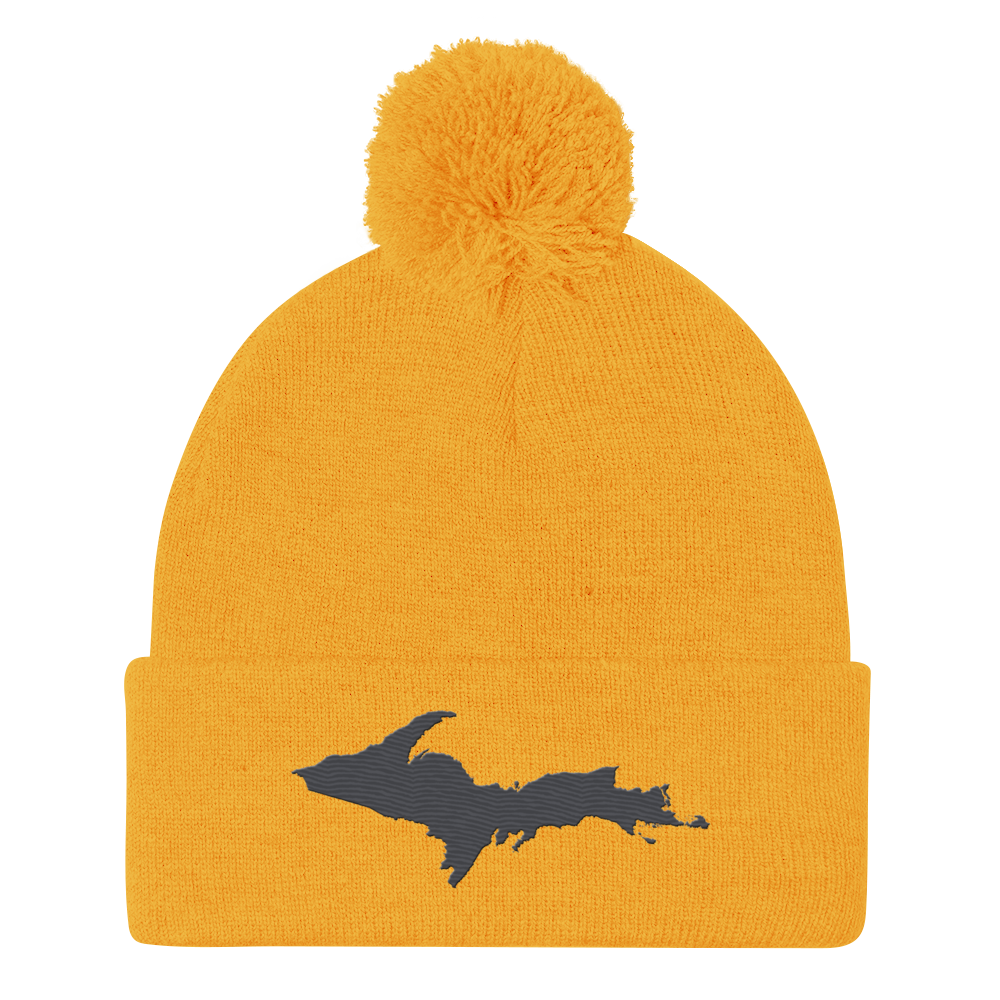 Upper Peninsula Pom-Pom Beanie | Iron Ore Grey