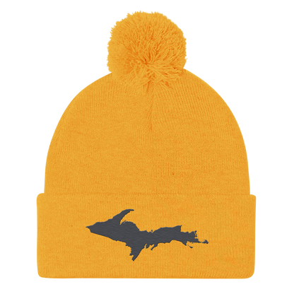 Upper Peninsula Pom-Pom Beanie | Iron Ore Grey