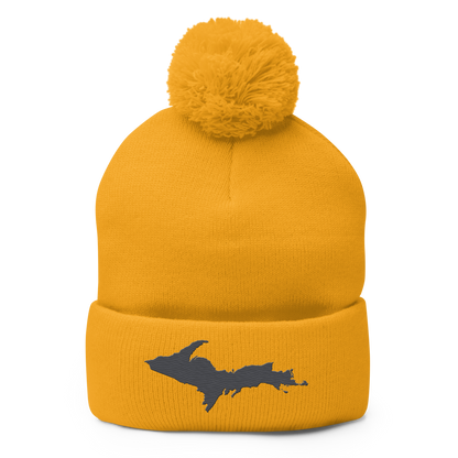 Upper Peninsula Pom-Pom Beanie | Iron Ore Grey