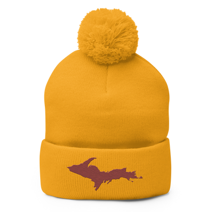 Upper Peninsula Pom-Pom Beanie | Ore Dock Red