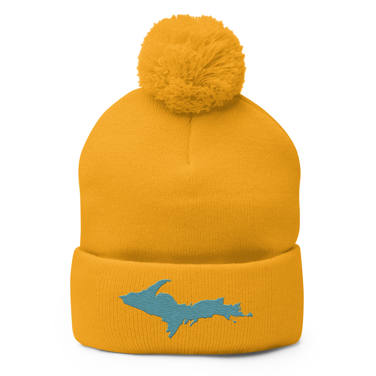 Upper Peninsula Pom-Pom Beanie | Huron Blue