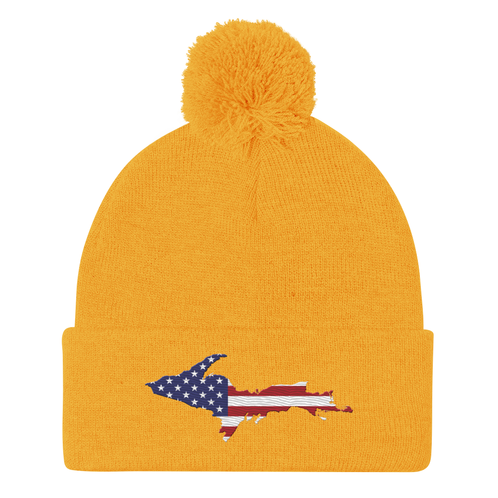 Upper Peninsula Pom-Pom Beanie | Patriotic Edition