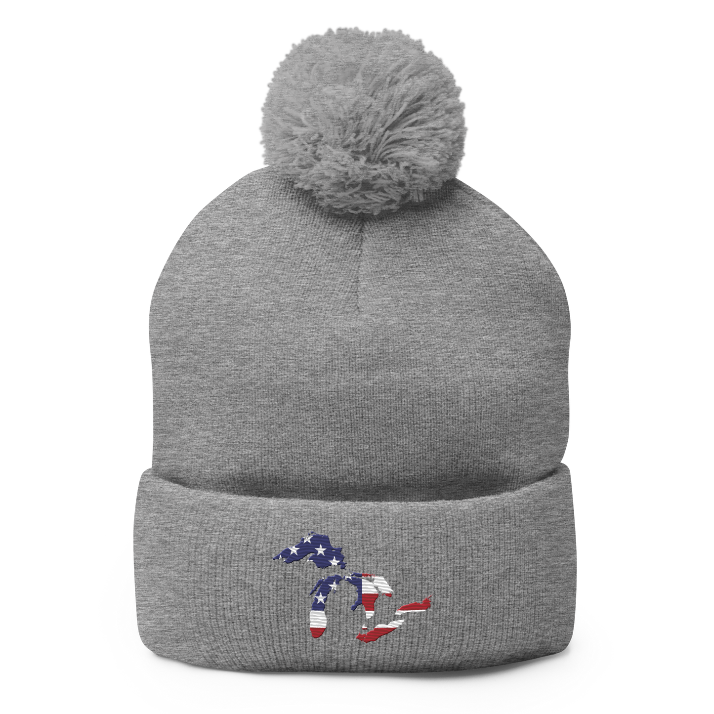 Great Lakes Pom-Pom Beanie (Patriotic Edition)