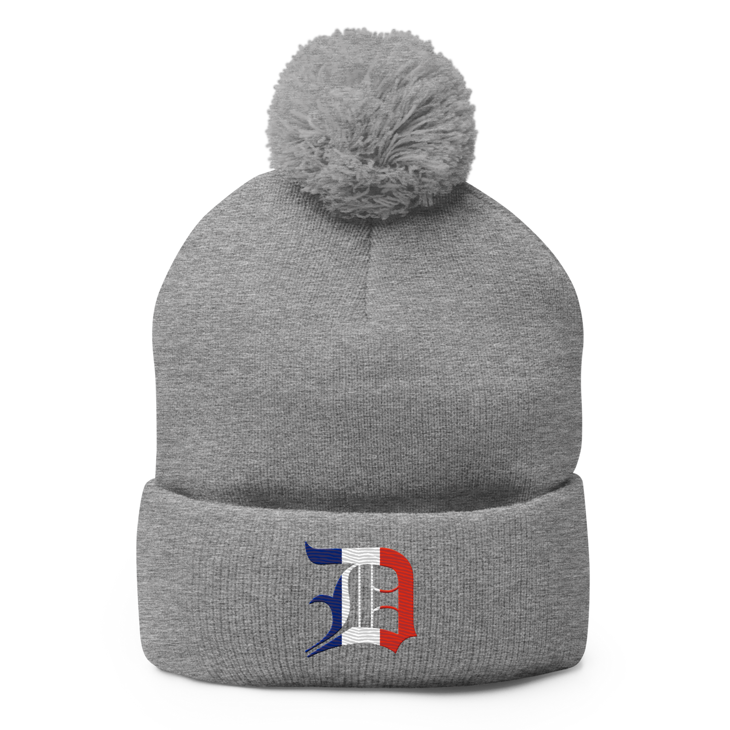 Detroit 'Old English D' Pom-Pom Beanie (French Edition)