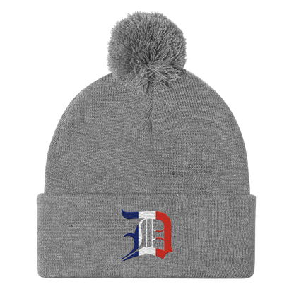 Detroit 'Old English D' Pom-Pom Beanie (French Edition)