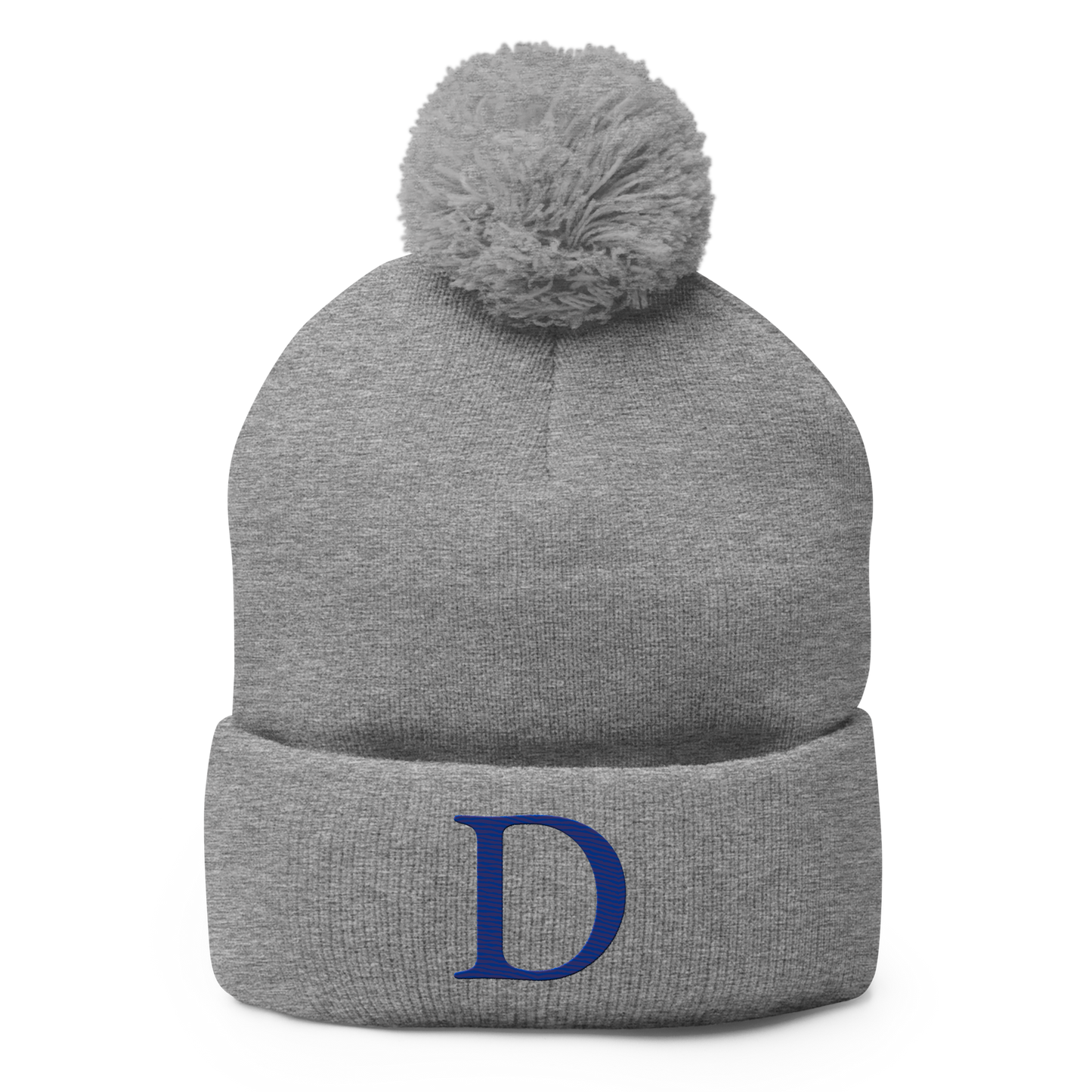 Detroit 'Old French D' Pom-Pom Beanie (Bourbon Blue)