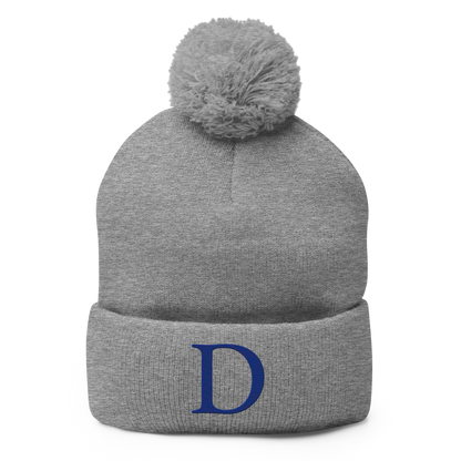 Detroit 'Old French D' Pom-Pom Beanie (Bourbon Blue)