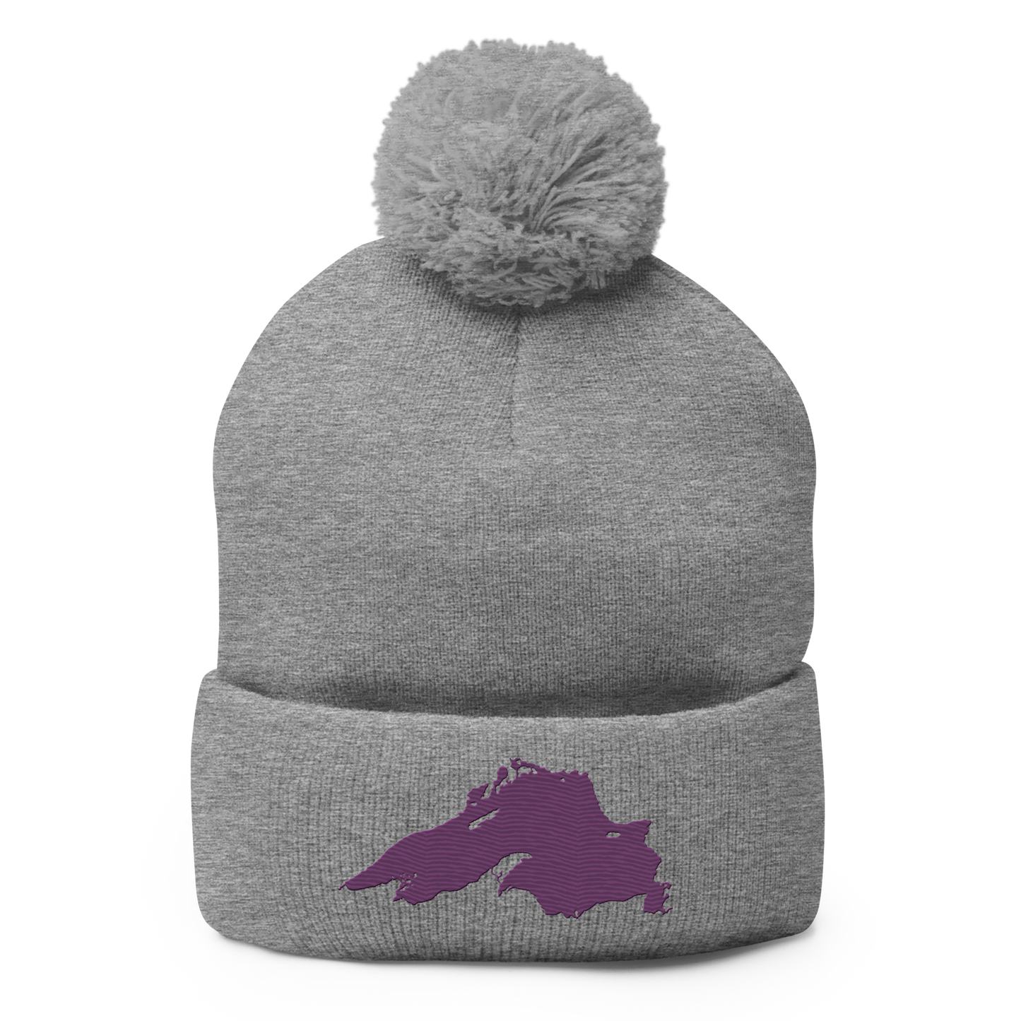 Lake Superior Pom-Pom Beanie | Plum