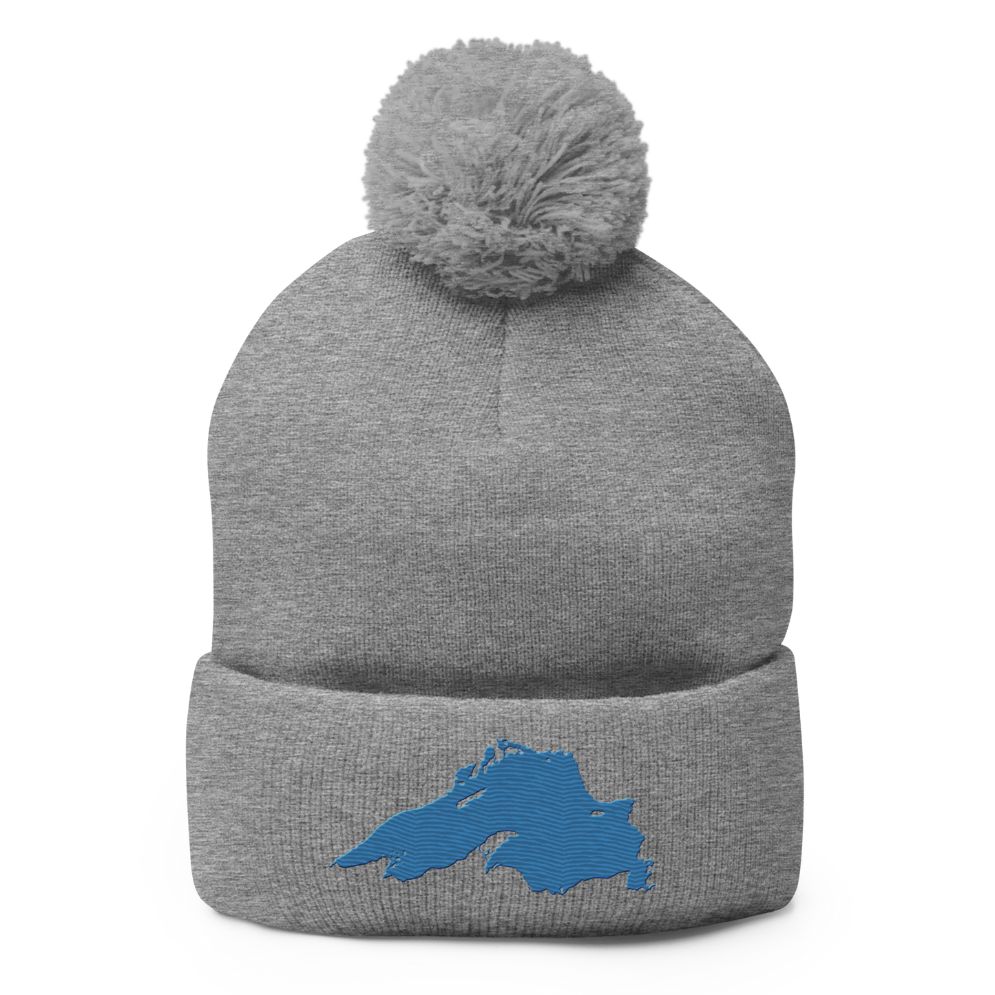 Lake Superior Pom-Pom Beanie | Superior Blue