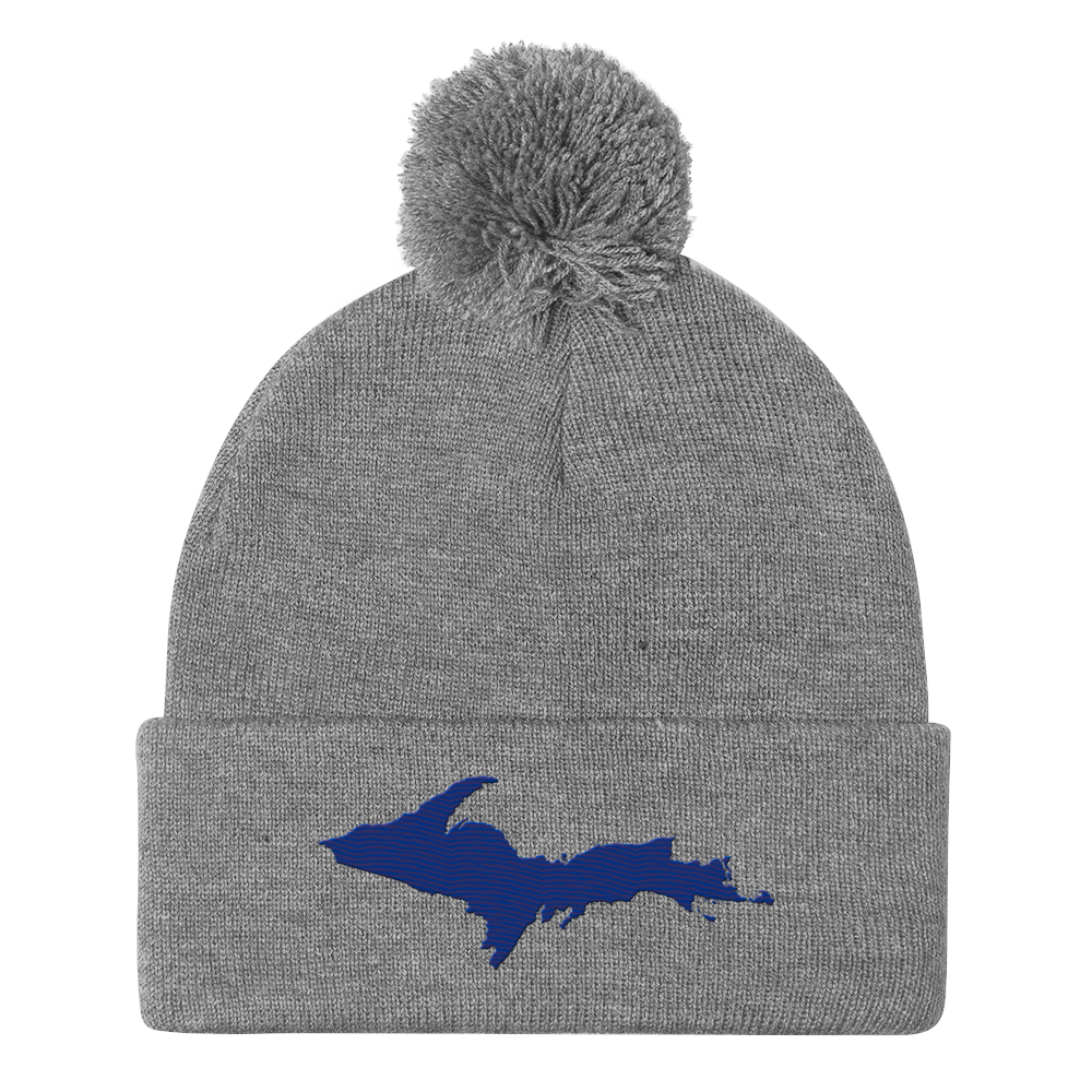 Upper Peninsula Pom-Pom Beanie | Bourbon Blue