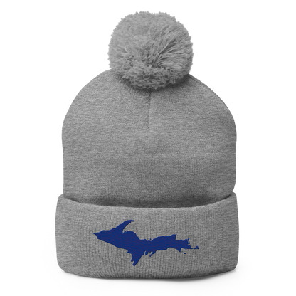 Upper Peninsula Pom-Pom Beanie | Bourbon Blue