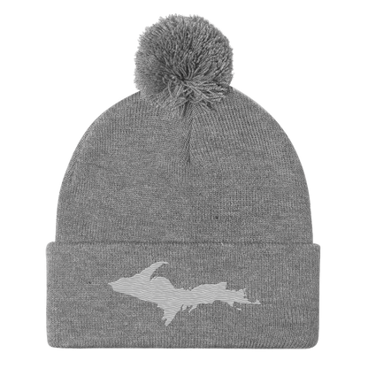 Upper Peninsula Pom-Pom Beanie | Platinum