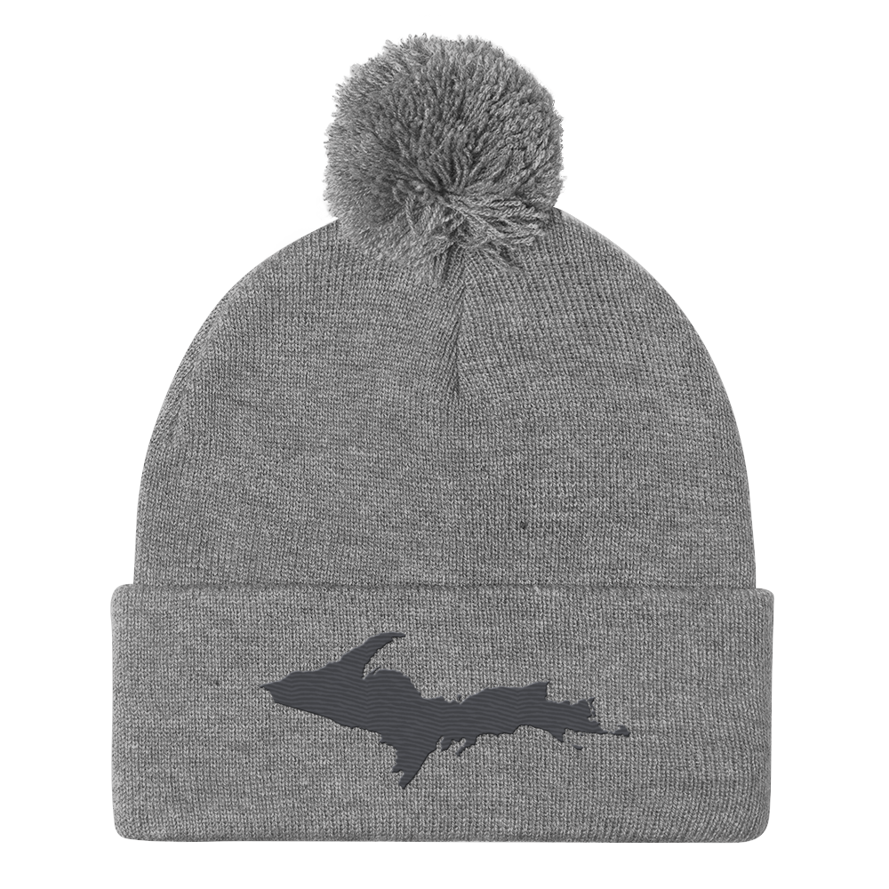 Upper Peninsula Pom-Pom Beanie | Iron Ore Grey