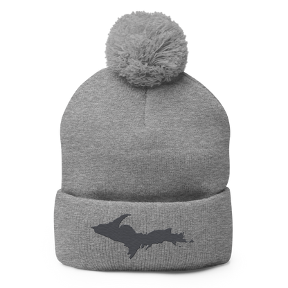 Upper Peninsula Pom-Pom Beanie | Iron Ore Grey