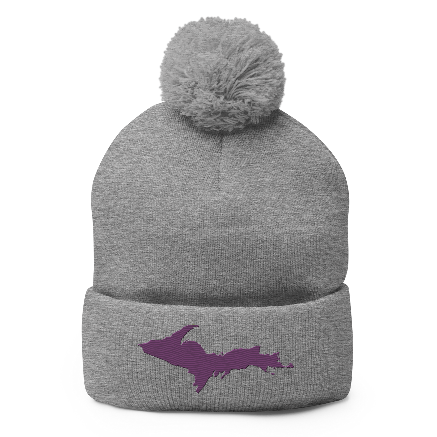 Upper Peninsula Pom-Pom Beanie | Plum