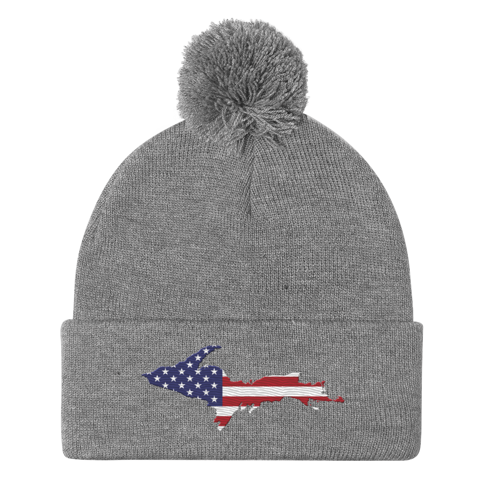 Upper Peninsula Pom-Pom Beanie | Patriotic Edition