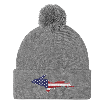 Upper Peninsula Pom-Pom Beanie | Patriotic Edition