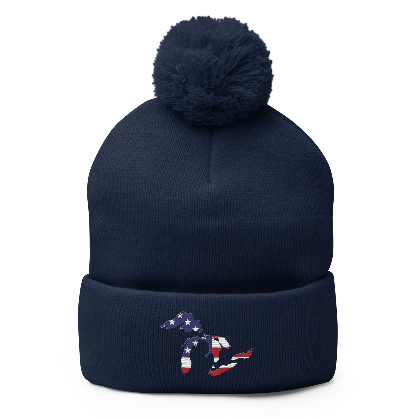 Great Lakes Pom-Pom Beanie (Patriotic Edition)