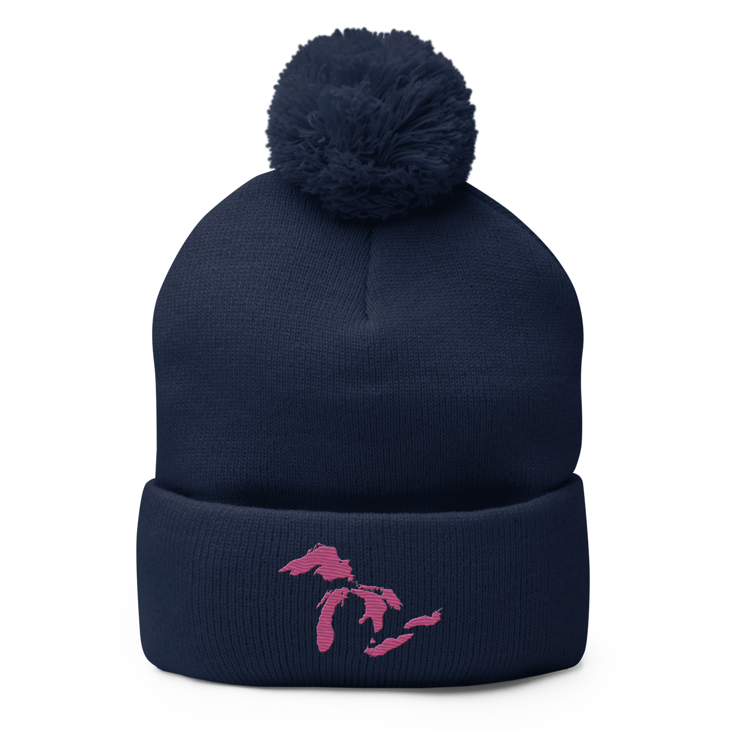 Great Lakes Pom-Pom Beanie (Apple Blossom Pink)