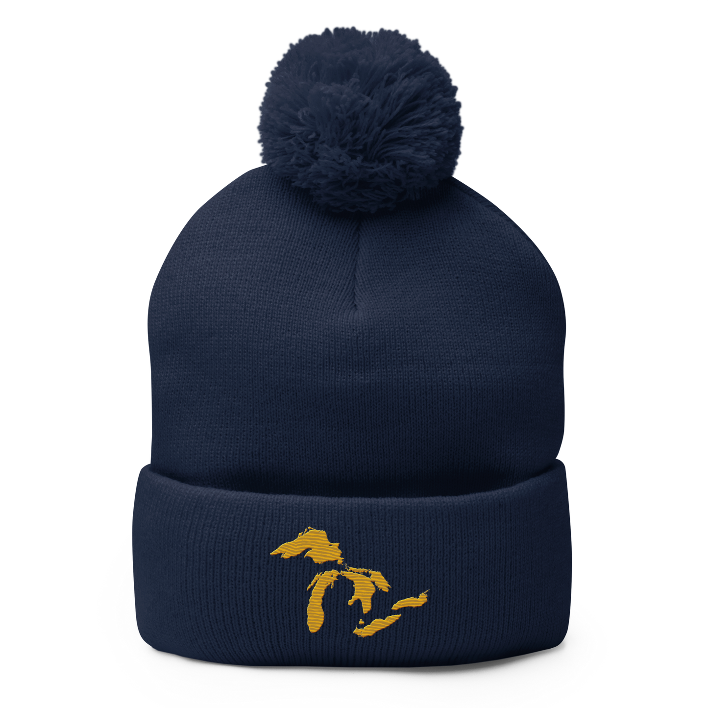 Great Lakes Pom-Pom Beanie (Gold)