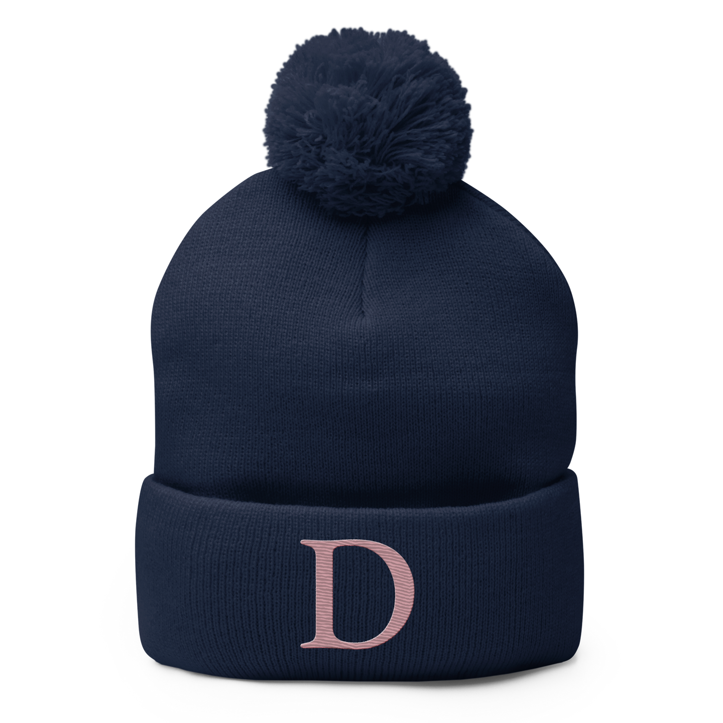 Detroit 'Old French D' Pom-Pom Beanie (Cherry Blossom Pink)