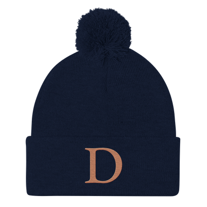 Detroit 'Old French D' Pom-Pom Beanie (Copper)