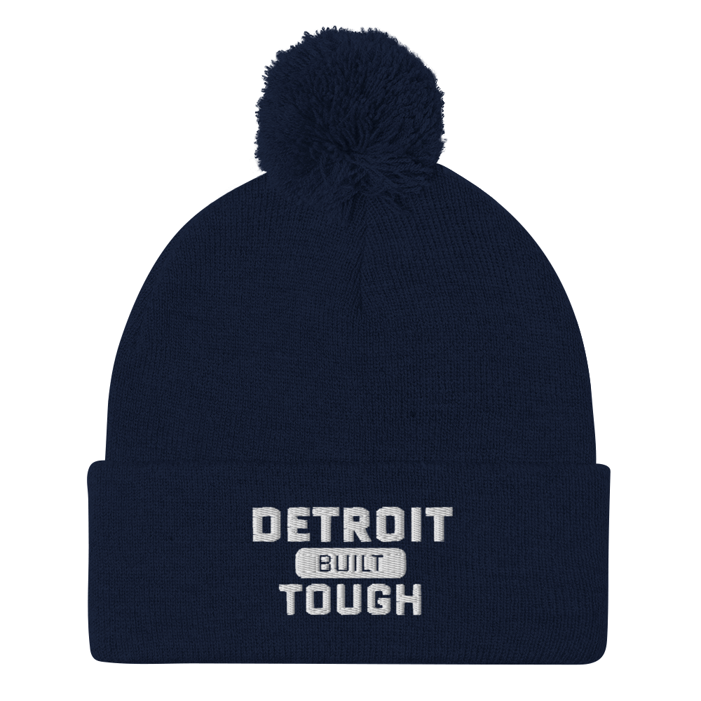 'Built Detroit Tough' Pom-Pom Beanie