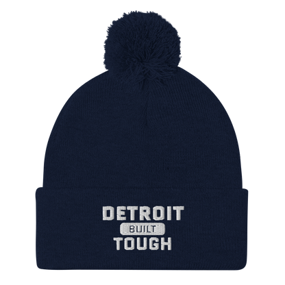 'Built Detroit Tough' Pom-Pom Beanie