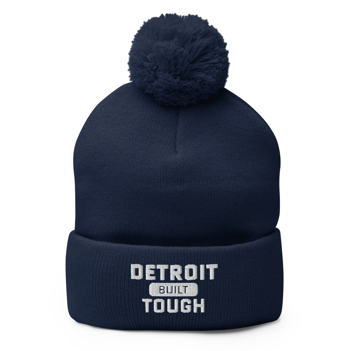 'Built Detroit Tough' Pom-Pom Beanie