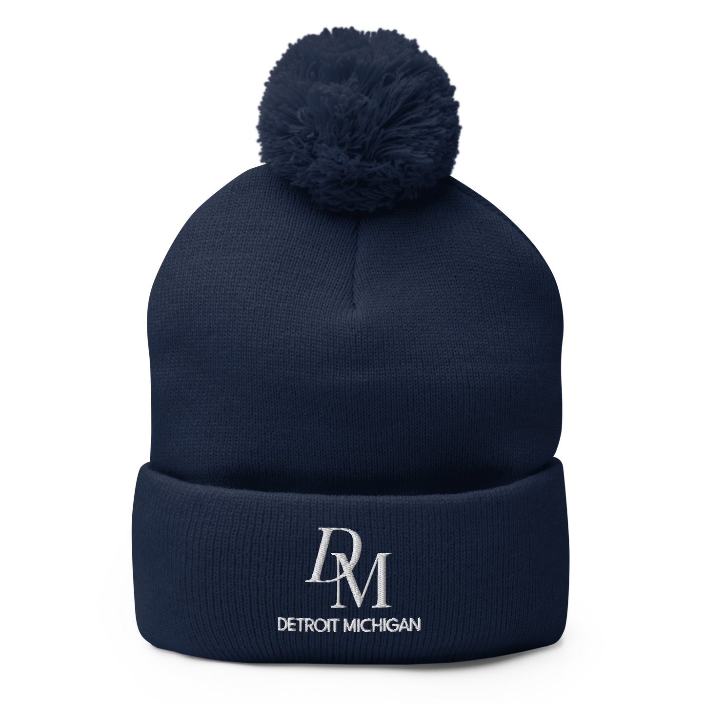 'DM Detroit Michigan' Pom-Pom Beanie