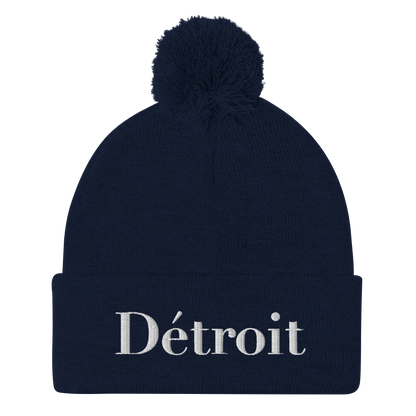 'Détroit' Pom-Pom Beanie (Didone Font)