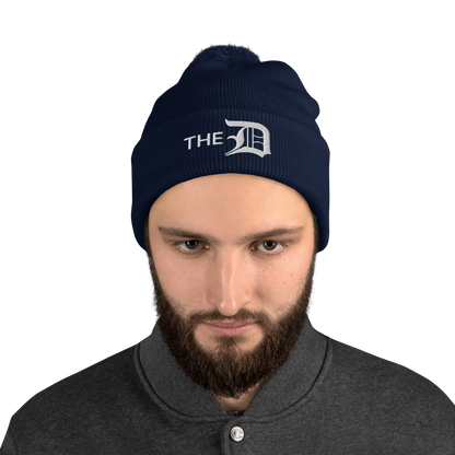 Detroit 'The D' Pom-Pom Beanie