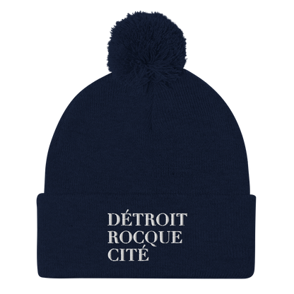 'Détroit Rocque Cité' Pom-Pom Beanie