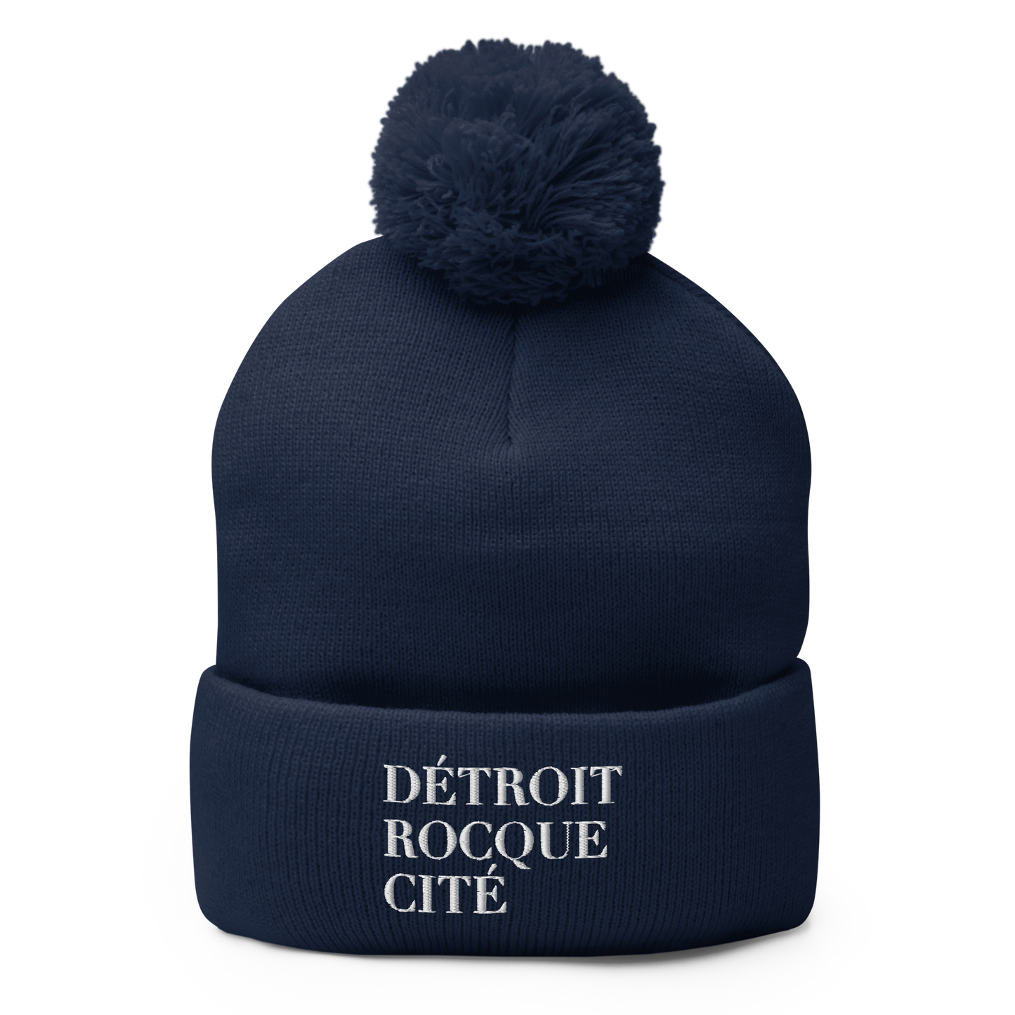 'Détroit Rocque Cité' Pom-Pom Beanie