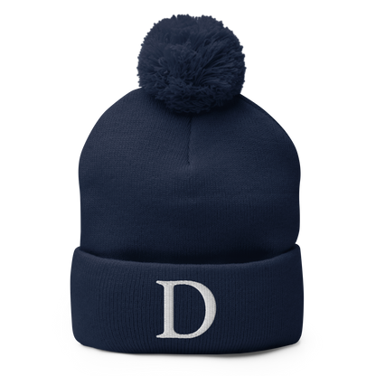 Detroit 'Old French D' Pom-Pom Beanie