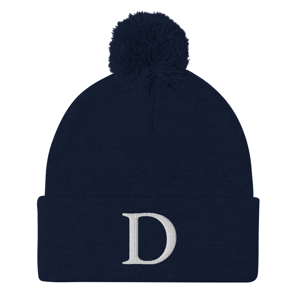 Detroit 'Old French D' Pom-Pom Beanie