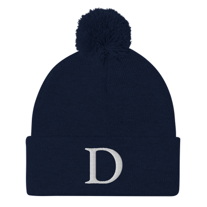 Detroit 'Old French D' Pom-Pom Beanie