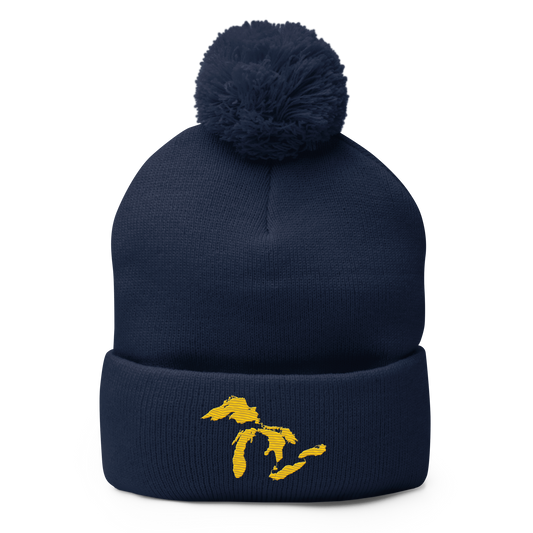 Great Lakes Pom-Pom Beanie (Maize)