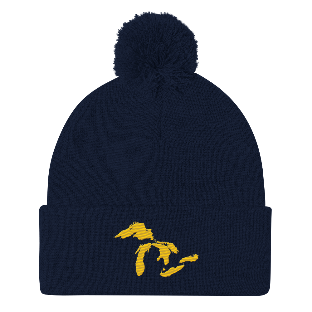 Great Lakes Pom-Pom Beanie (Maize)