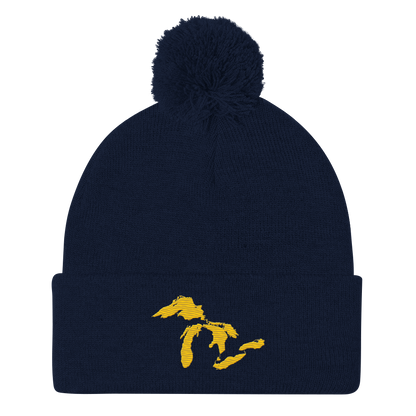 Great Lakes Pom-Pom Beanie (Maize)