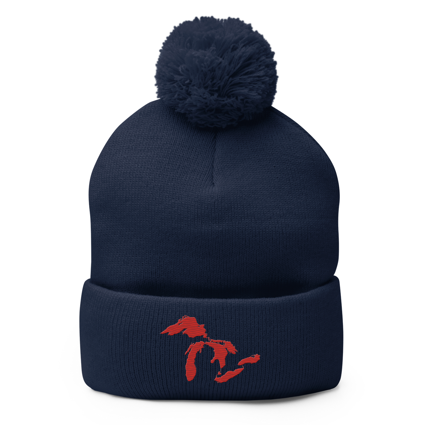 Great Lakes Pom-Pom Beanie (Aliform Red)