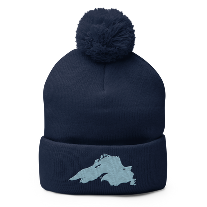 Lake Superior Pom-Pom Beanie | Opal Blue