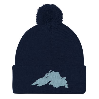 Lake Superior Pom-Pom Beanie | Opal Blue