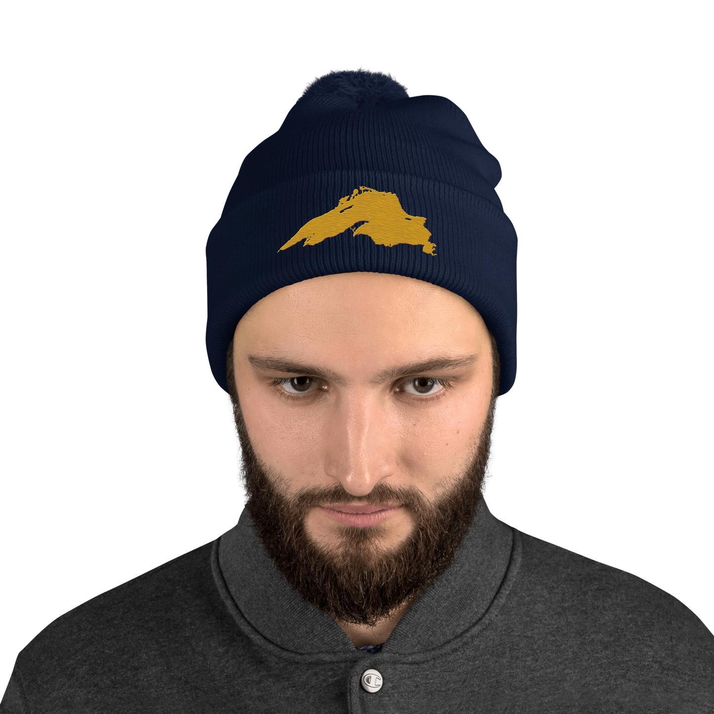 Lake Superior Pom-Pom Beanie | Gold