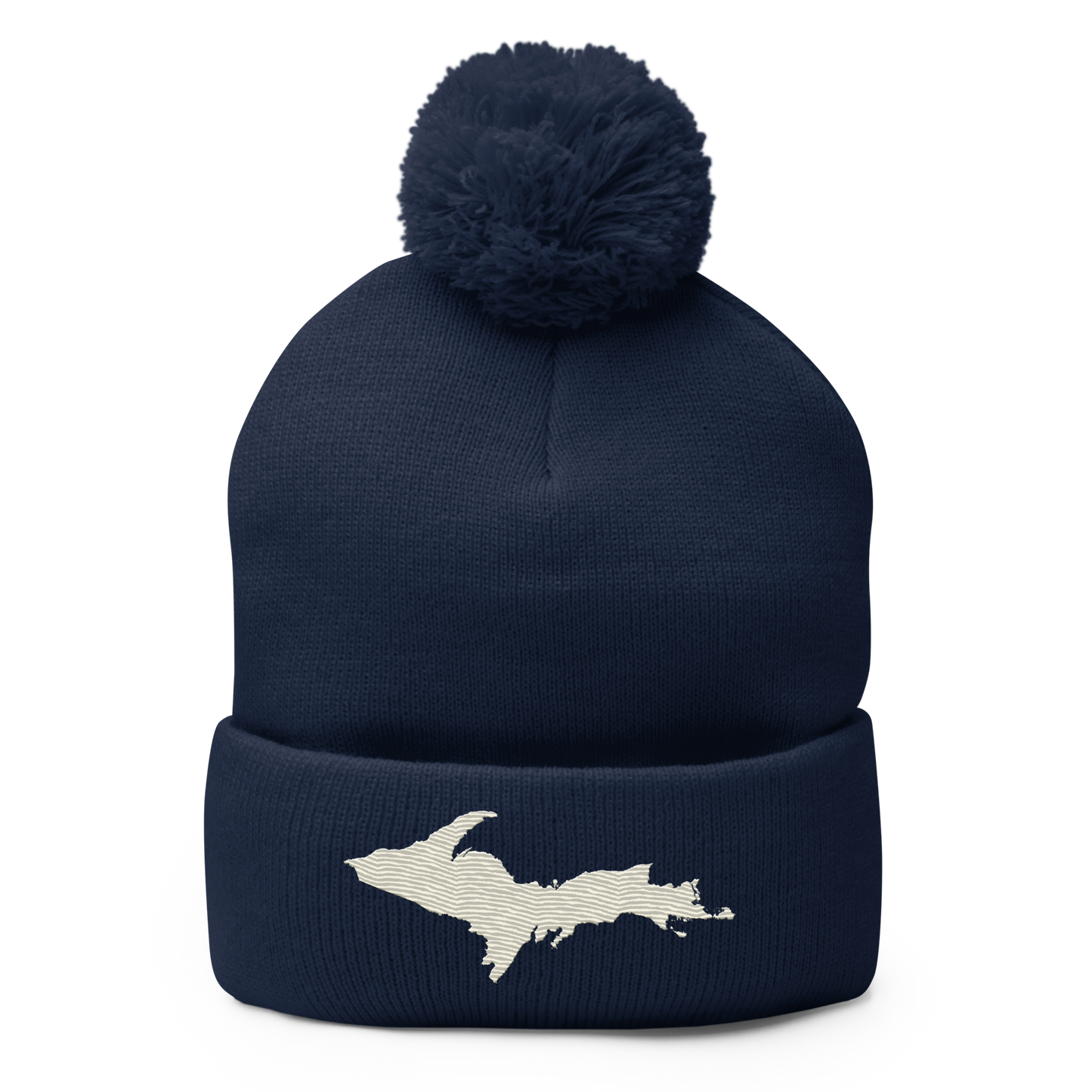 Upper Peninsula Pom-Pom Beanie | Ivory White